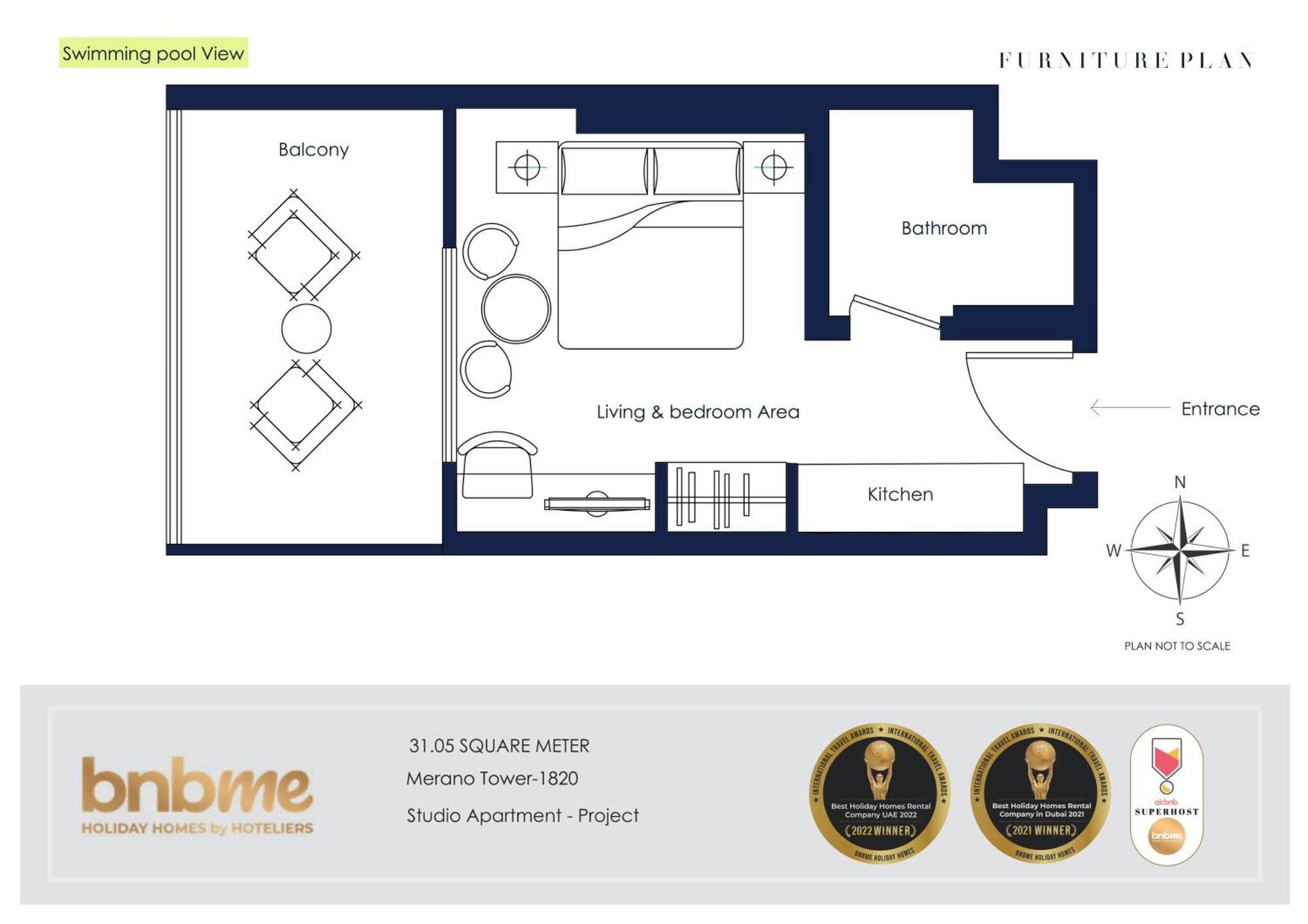 Bnbmehomes - Merano Tower Дубай Экстерьер фото